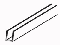 Guia Inferior Para Sistema Spazio Lateral Tramo Corte x metro Natural Mate