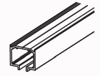 Riel Para Sistema Spazio Aluminio Tramo Corte x metro Natural Mate