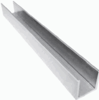 Guia de piso para cancel plegable VISTA  aluminio mate Tramo corte x metro