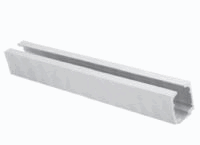 Riel para cancel plegable VISTA  aluminio mate Tramo Corte x metro