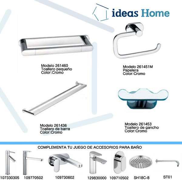 Juego de Accesorios Para Baño Linea Conford