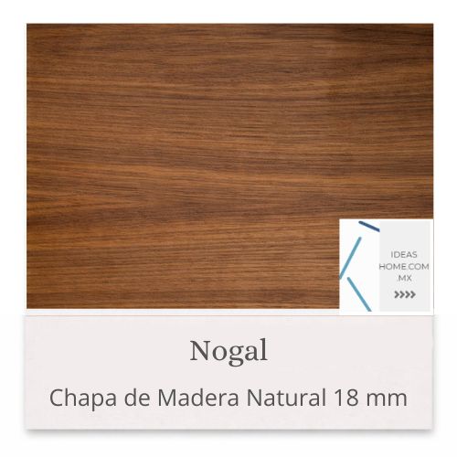 CHAPA DE MADERA NATURAL 18MM COLOR NOGAL