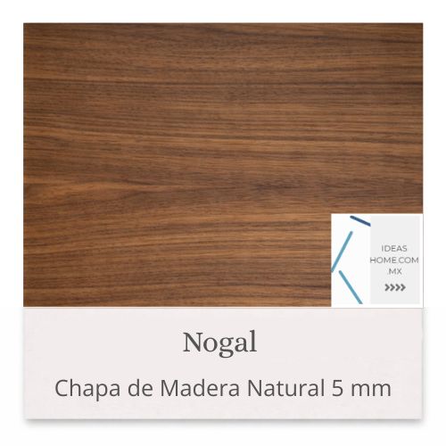 CHAPA DE MADERA NATURAL 5 MM COLOR NOGAL