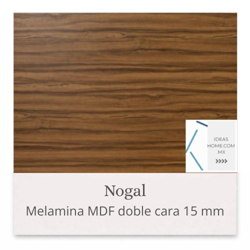 MELAMINA MDF 15 MM DOBLE CARA COLOR NOGAL