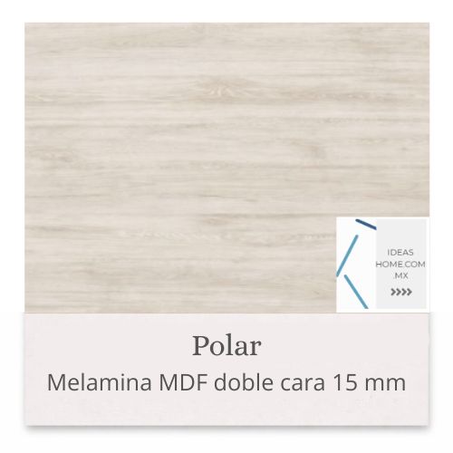 MELAMINA MDF 15 MM DOBLE CARA COLOR POLAR