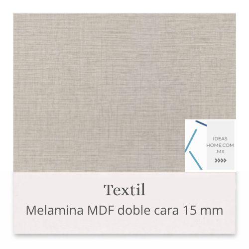 MELAMINA MDF 15 MM DOBLE CARA COLOR TEXTIL