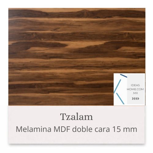 MELAMINA MDF 15 MM DOBLE CARA COLOR TZALAM