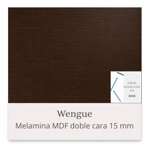 MELAMINA MDF 15 MM DOBLE CARA COLOR WENGUE