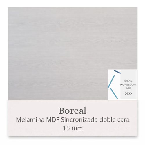 MELAMINAS SINCRONIZADAS MDF 15 MM DOBLE CARA COLOR BOREAL