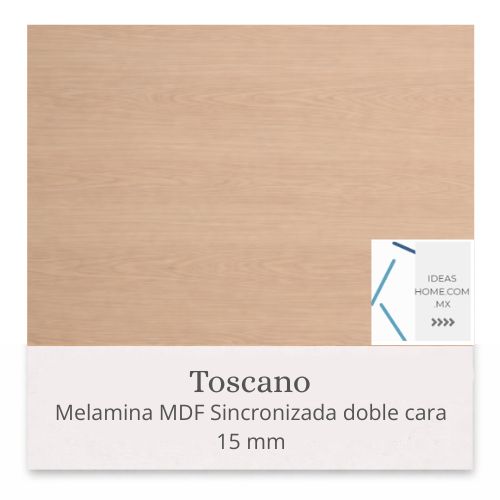 MELAMINAS SINCRONIZADAS MDF 15 MM DOBLE CARA COLOR TOSCANO