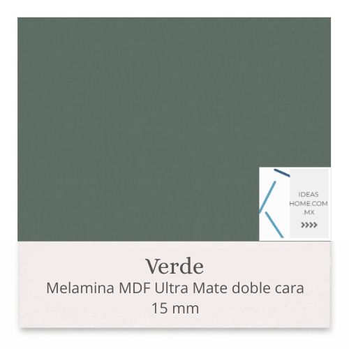MELAMINA MDF ULTRA-MATE 15 MM DOBLE CARA COLOR VERDE
