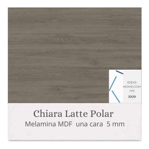 MELAMINA MDF 5 MM UNA CARA COLOR CHIARA POLAR LATTE