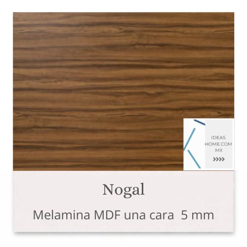 MELAMINA MDF 5 MM UNA CARA COLOR NOGAL