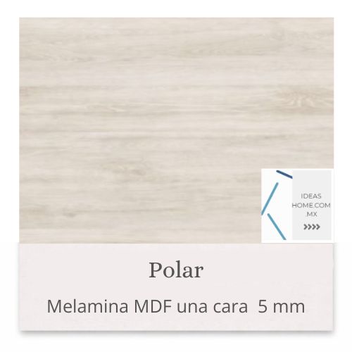 MELAMINA MDF 5 MM UNA CARA COLOR POLAR