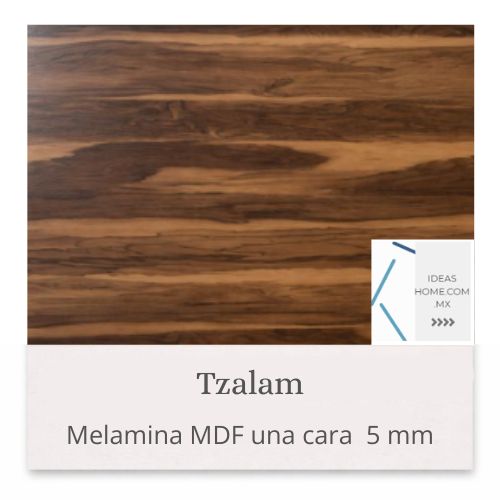 MELAMINA MDF 5 MM UNA CARA COLOR TZALAM