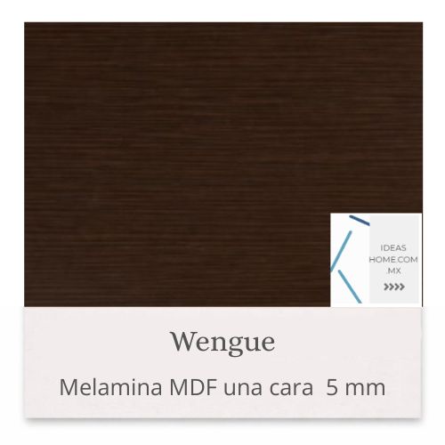 MELAMINA MDF 5 MM UNA CARA COLOR WENGUE