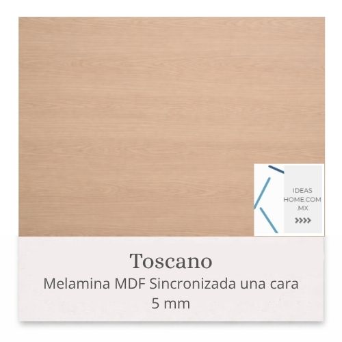 MELAMINAS SINCRONIZADAS MDF 5 MM UNA CARA COLOR TOSCANO